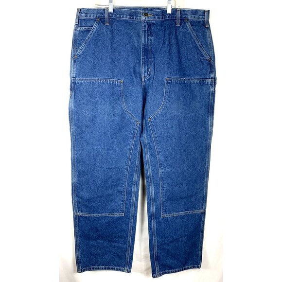 Carhartt Men’s Jeans B73 DST Double Front Logger Original Fit Sz 42 x 32 NWT - Picture 1 of 6
